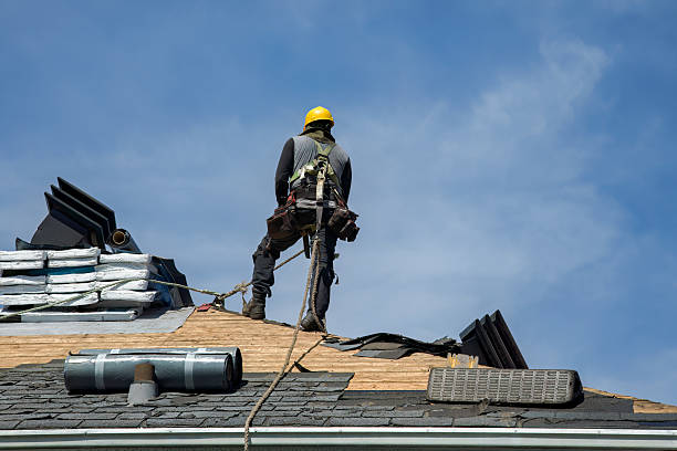Professional Storm Damage Roof Repair technician working in Battle Lake, MN